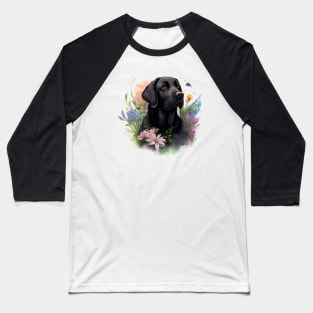 Black Lab Baseball T-Shirt